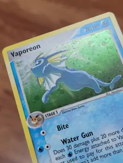 Pokemon TCG English Card Pop Series 3 Vaporeon 6/17 Holo Rare - LP! - Image 3