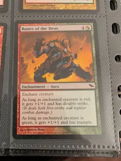1x Runes of the Deus - NM English MTG -Shadowmoor (G) - Image 1
