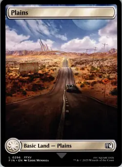 Plains (0296) - Normal - L - - Extended Art - FINAL FANTASY - #296 - NM - MTG - Image 1