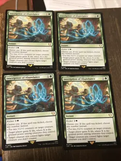 MTG - 4 x Inscription of Abundance - Playset - Lord of the Rings - NM - LOTR - Image 1