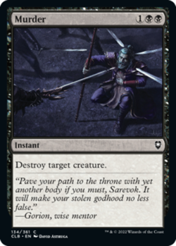 1x Murder - Foil MTG Commander Legends: Battle for Baldur's Gate NM Magic Foil - Image 1