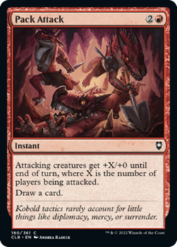 1x Pack Attack - Foil MTG Commander Legends: Battle for Baldur's Gate NM Magic F - Image 1