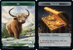 1x Ox (013) // Treasure (017) Token - Foil MTG Commander Legends: Battle for Bal - Image 1