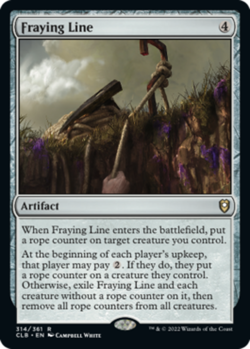 1x Fraying Line MTG Commander Legends: Battle for Baldur's Gate NM Magic Regular - Image 1