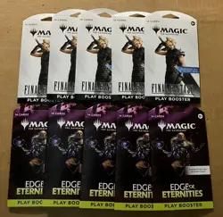 LOT OF 10 MTG BOOSTER PACKS 5 FINAL FANTASY 5 EDGE OF ETERNITIES MAGIC GATHERING - Image 1