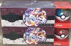 NEW Pokemon TCG 2025 Holiday Calendar Pokeball Bundle Stickers COSTCO Exclusive - Image 1
