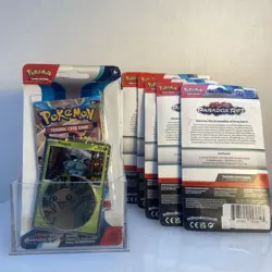 Pokemon TCG Paradox Rift Checklane Blister Booster W/ Promo/Coin (Damaged) - Image 1