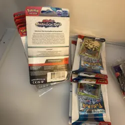 Pokemon TCG Paradox Rift Checklane Blister Booster W/ Promo/Coin (Damaged) - Image 4