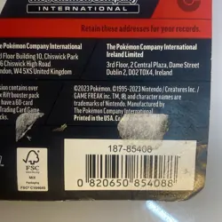 Pokemon TCG Paradox Rift Checklane Blister Booster W/ Promo/Coin (Damaged) - Image 5