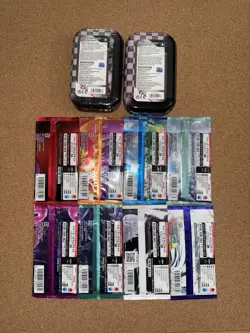 Pokemon TCG 2 Black/white Tins, 8 JPN Packs Lot, Sealed - Image 2