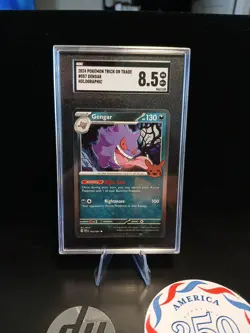 2024 Pokemon Trick Or Trade Gengar #57 SGC 8.5 HOLO Near Mint - Image 1