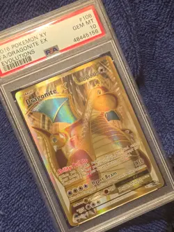2016 Pokemon XY #106 FA Dragonite EX Evolutions Gem Mint PSA 10 - Image 3
