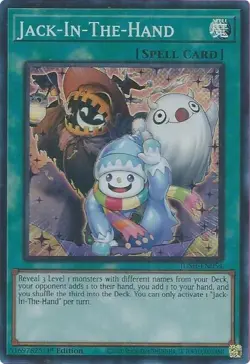 Jack-In-The-Hand (Super Rare) JUSH-EN054 Justice Hunters 1st Edition NM Yugioh - Image 1