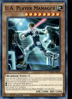 YuGiOh UA Player Manager PHRA-EN019 1st Edition - Image 1