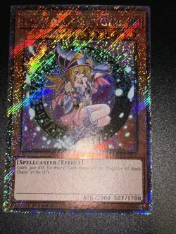 Yugioh! Dark Magician Girl (3rd Art) - RA04-EN107 Platinum Secret Rare Fast Ship - Image 1