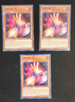 Yugioh Contact "C" - 3x Playset - SDCB-EN013 - Common - 1st Edition - Image 1