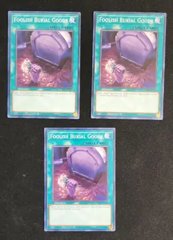 Yugioh Foolish Burial Goods - 3x Playset - SDCB-EN030 - Common - 1st Edition - Image 1