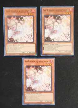 Yugioh Ash Blossom & Joyous Spring - 3x Playset - SDCB-EN014 - Common - 1st Ed - Image 1