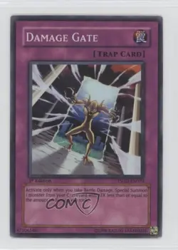 Damage Gate 1st Ed. YuGiOh The Shining Darkness #TSHD-EN070 2010 READ - Image 1