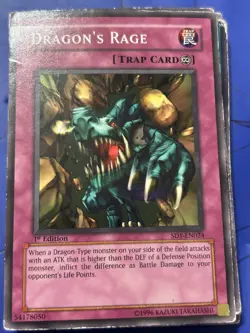 Dragon's Rage LOD-048 1st Edition Common Very Good to Near Mint Yugioh - Image 1