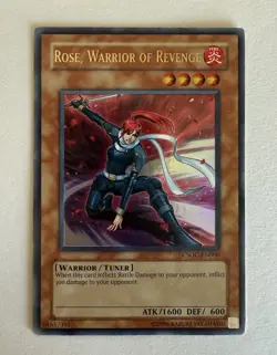 YUGIOH ROSE WARRIOR OF REVENGE ULTIMATE RARE CSOC-EN000 LP - Image 1