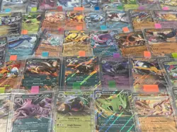 Pokemon TCG Card Lot 100 Pokemon No Duplicates + 1 Ultra Rare EX, GX, V, VMAX! - Image 1