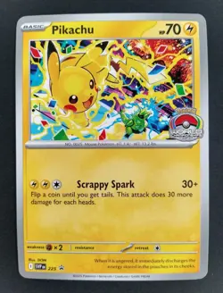 Pokemon Pikachu Promo 2025 World Championships Card SVP 225 ⚡ - Image 1