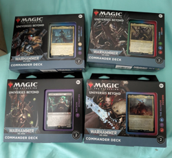 Universes Beyond Warhammer 40K 40,000 Commander Deck Case (Set of 4) MtG - Image 1