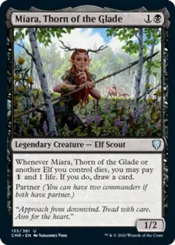 4x Miara, Thorn of the Glade MTG Commander Legends NM Magic Regular - Image 1