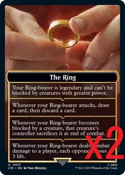 MTG - The Ring Helper Card x2 - LTR 0013 - Lord of the Rings Magic the Gathering - Image 1