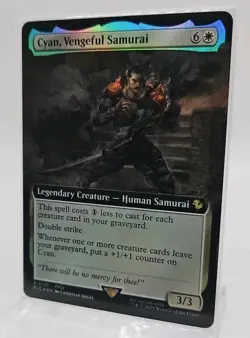Cyan, Vengeful Samurai (Extended Art) (FOIL) R #132 MTG Final Fantasy Magic FF6 - Image 2