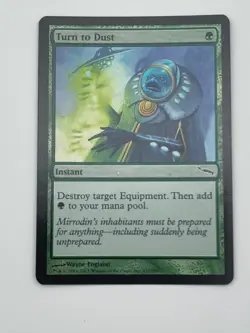✅🌳MTG FOIL Turn to Dust CARD Mirrodin INSTANT Forest MAGIC THE GATHERING👀SEE📸 - Image 1