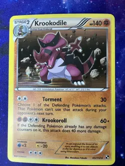Pokemon Krookodile Black & White 65/114 Holo Excellent Condition - Image 1