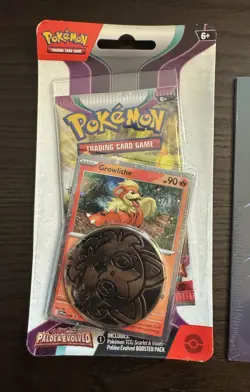 Pokemon Center Mega Evolution Post Cards Pack of 4 + Paldea Evolved Blister Pack - Image 3