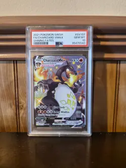 Pokemon 2021 Sword & Shield Shining Fates Charizard VMAX #SV107 GEM MINT 10 💎 - Image 1