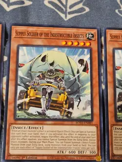 Supply Soldier of the Indestructible Insects x3 - ROTA-EN081 Yugioh - Image 3