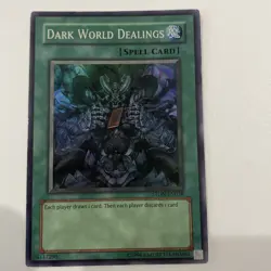 Yugioh Dark World Dealings Ston Lp Holo Bleed - Image 1