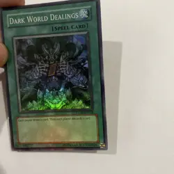 Yugioh Dark World Dealings Ston Lp Holo Bleed - Image 3