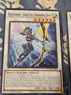 Battlewasp - Sachi the Ceremonial Bow x3 - ROTA-EN037 Rage of the Abyss Yugioh - Image 2