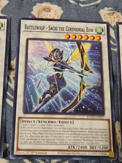 Battlewasp - Sachi the Ceremonial Bow x3 - ROTA-EN037 Rage of the Abyss Yugioh - Image 3
