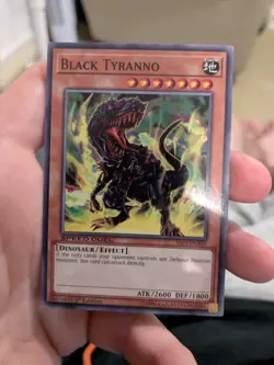 SS03-ENA07 Black Tyranno 1st Edition yuGiOh Card - Image 1