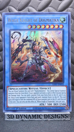 | Yugioh White Knight of Dogmatika LIOV-EN032 1st Edition Ultra Rare NM 🔥 | - Image 1