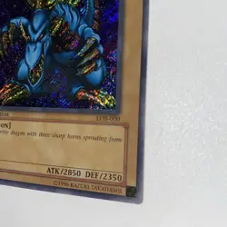 Yugioh Tri-horned Dragon Lob 1st Ed Nm Foil Line Error - Image 3