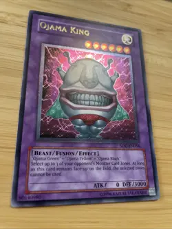 YuGiOh Ojama King SOD-EN034 Ultimate Rare Unlimited Edition - NM - Image 2