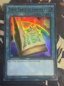 Yugioh: Toon Table Of Contents - LDS1-EN069 - Ultra Rare (Blue) - 1st Edition NM - Image 1