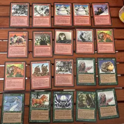 Vintage Mtg 103 Card Lot: Ice Age Homelands Alliances Magic The Gathering Bundle - Image 4