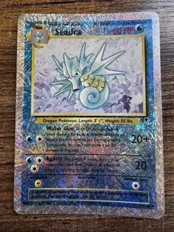 Pokemon 2002 Seadra Reverse Holo Foil Card 63/110 Legendary Collection - Image 1