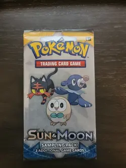 Pokemon Card - Sun & Moon Base - Sampling Pack - 3 Cards - Factory Sealed - Image 2