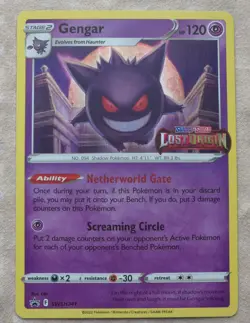 Mint - Gengar SWSH241 - Lost Origins Stamped Promo Card - Holo - Image 1