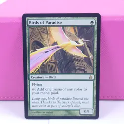 Birds of Paradise RAV 153 LP Magic The Gathering Rare Card - Image 1